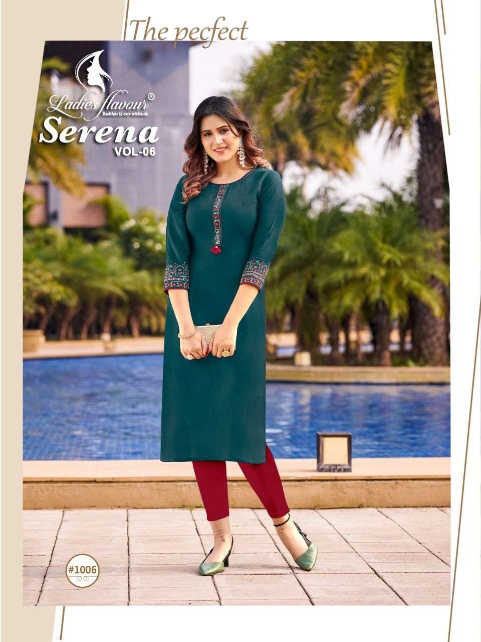 ladies flavour serena vol 6 trendy designer kurti catalogue wholesale price surat
