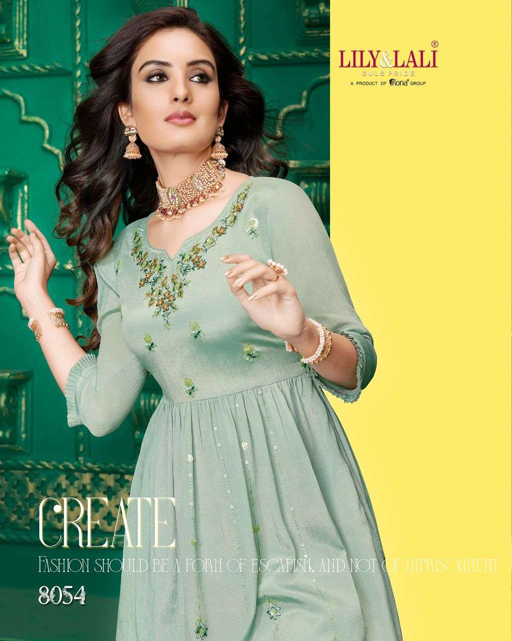 lily and lali eminent 8051-8054 series party wear readymade dress wholesaler surat