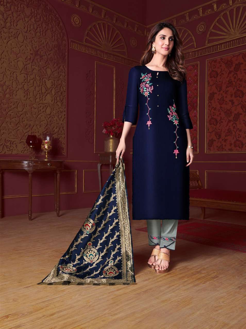 lily&lali modal silk fancy look party wear kurtis wholesale price surat