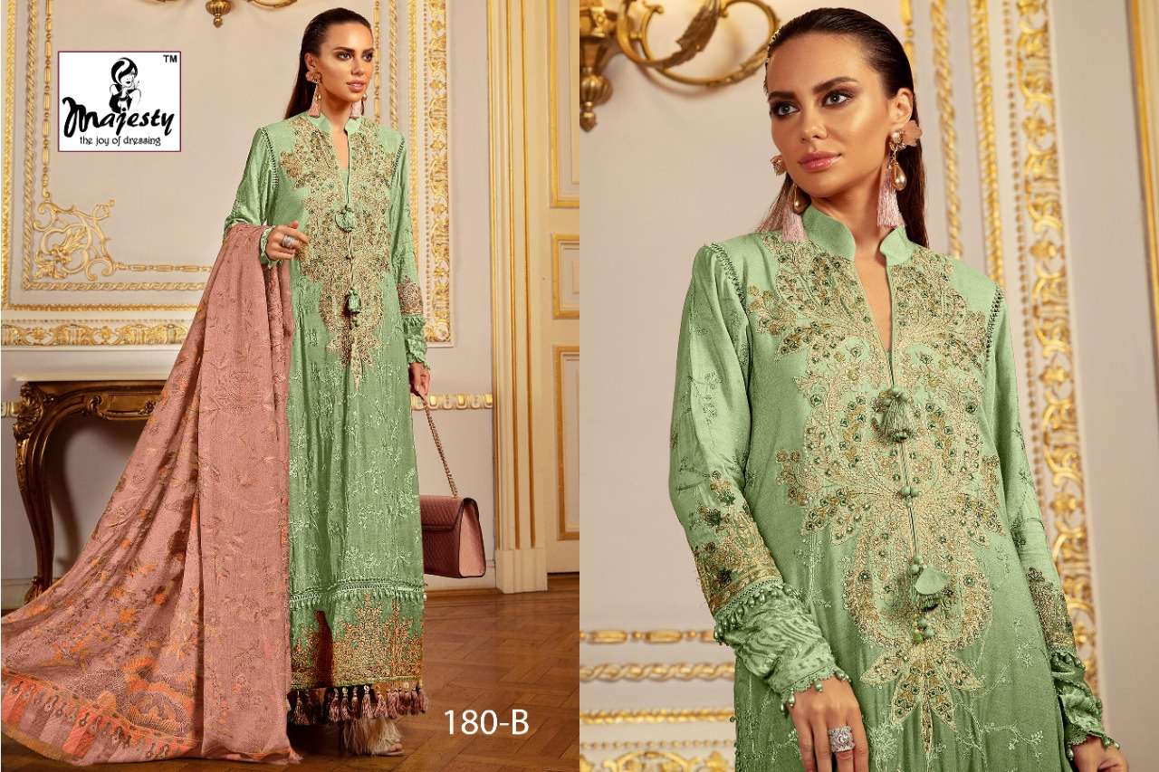 majesty maria hit vol 13 chiffon pakistani designer salwar kameez wholeasale price surat