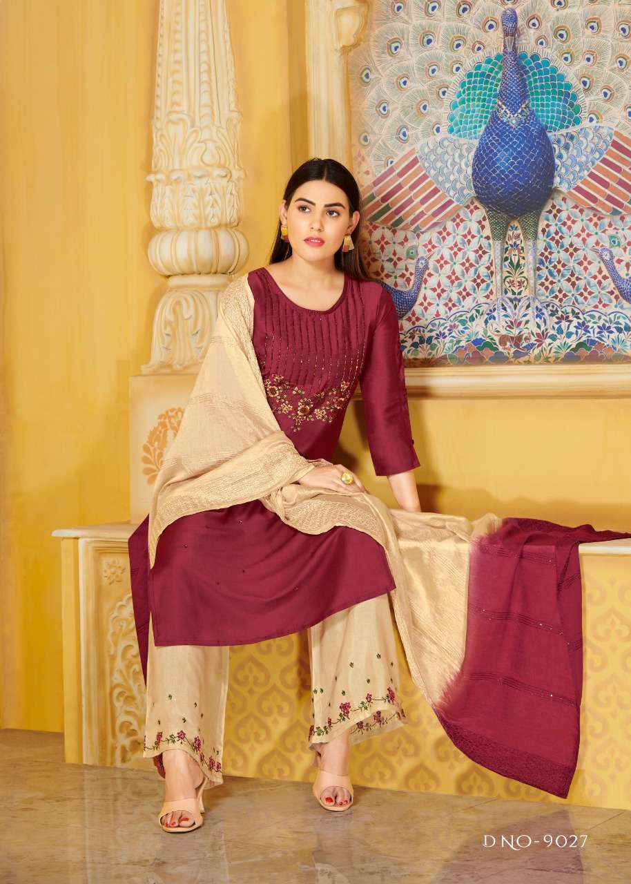 mi textile angel 9025-9030 series stylish designer kurti catalogue manufacturer surat