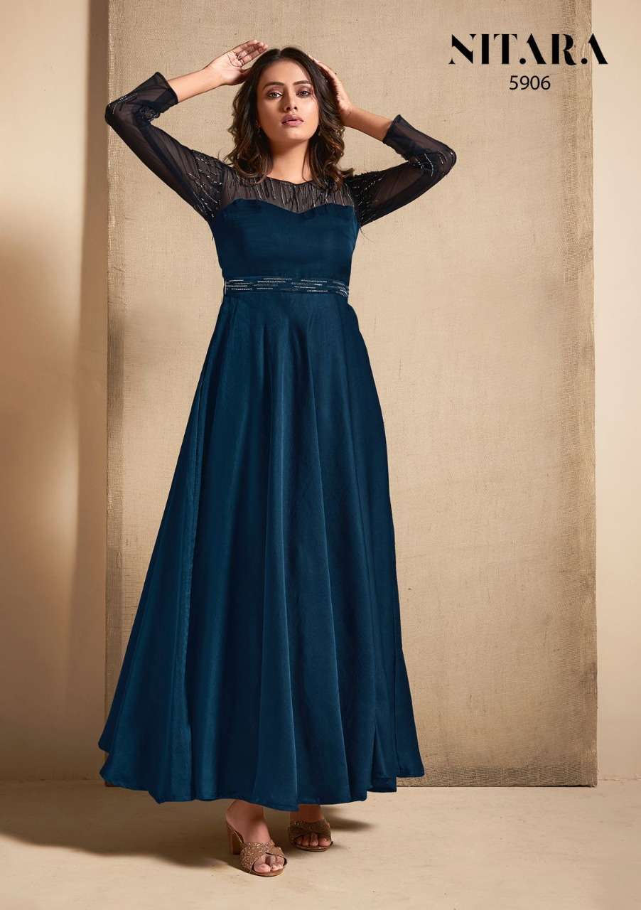 nitara fashion nyx vol 2 5901-5907 series fancy designer gown wholesale price surat