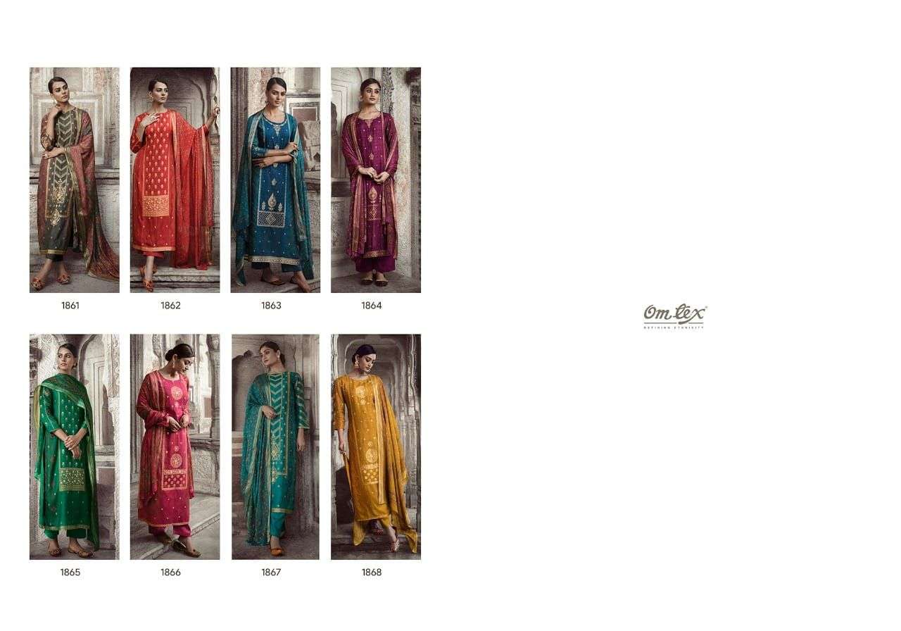 om tex navazo 1861-1868 series exclusive designer salwar kameez manufacturer surat 