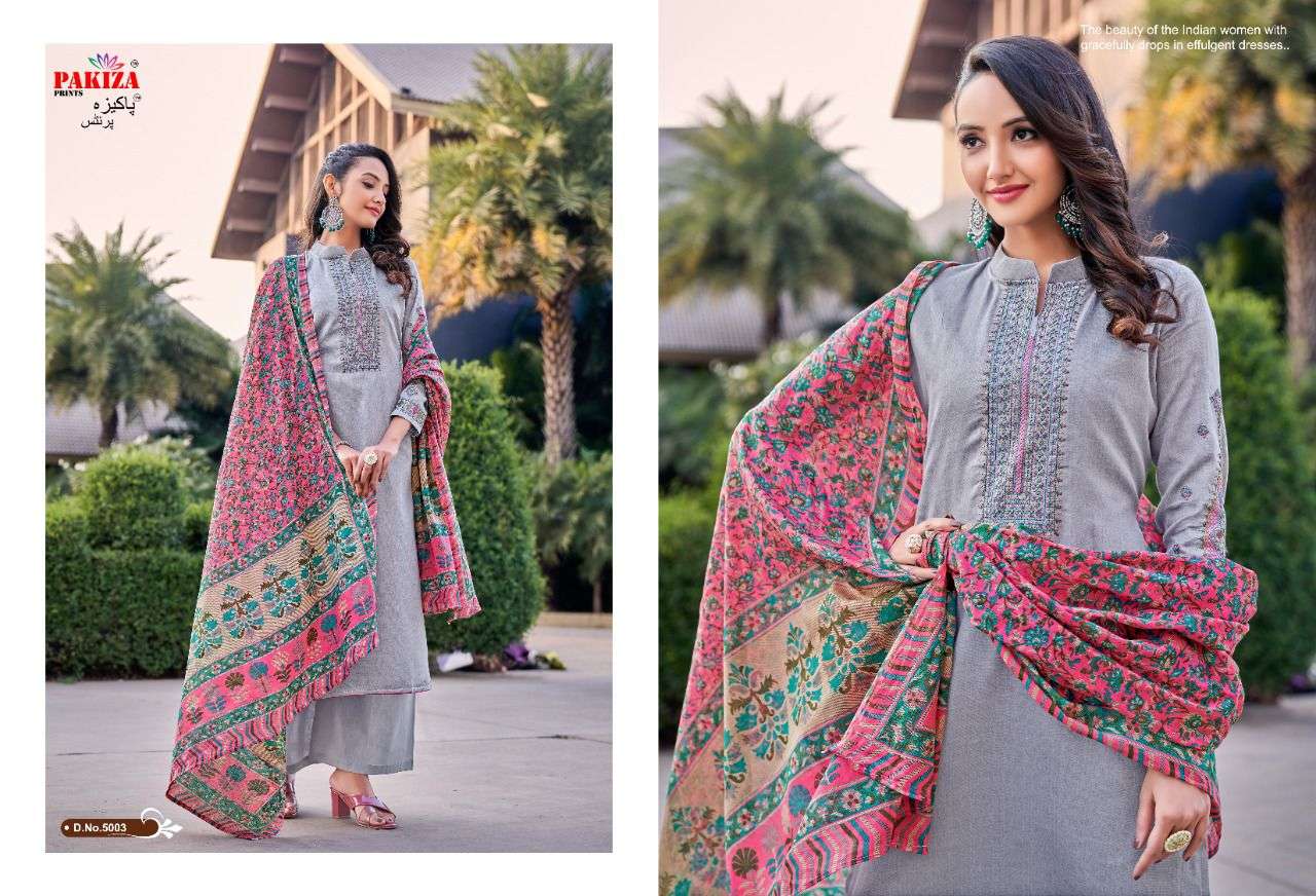 pakiza prints vol 5 designer jam satin salwar kameez suits collection surat