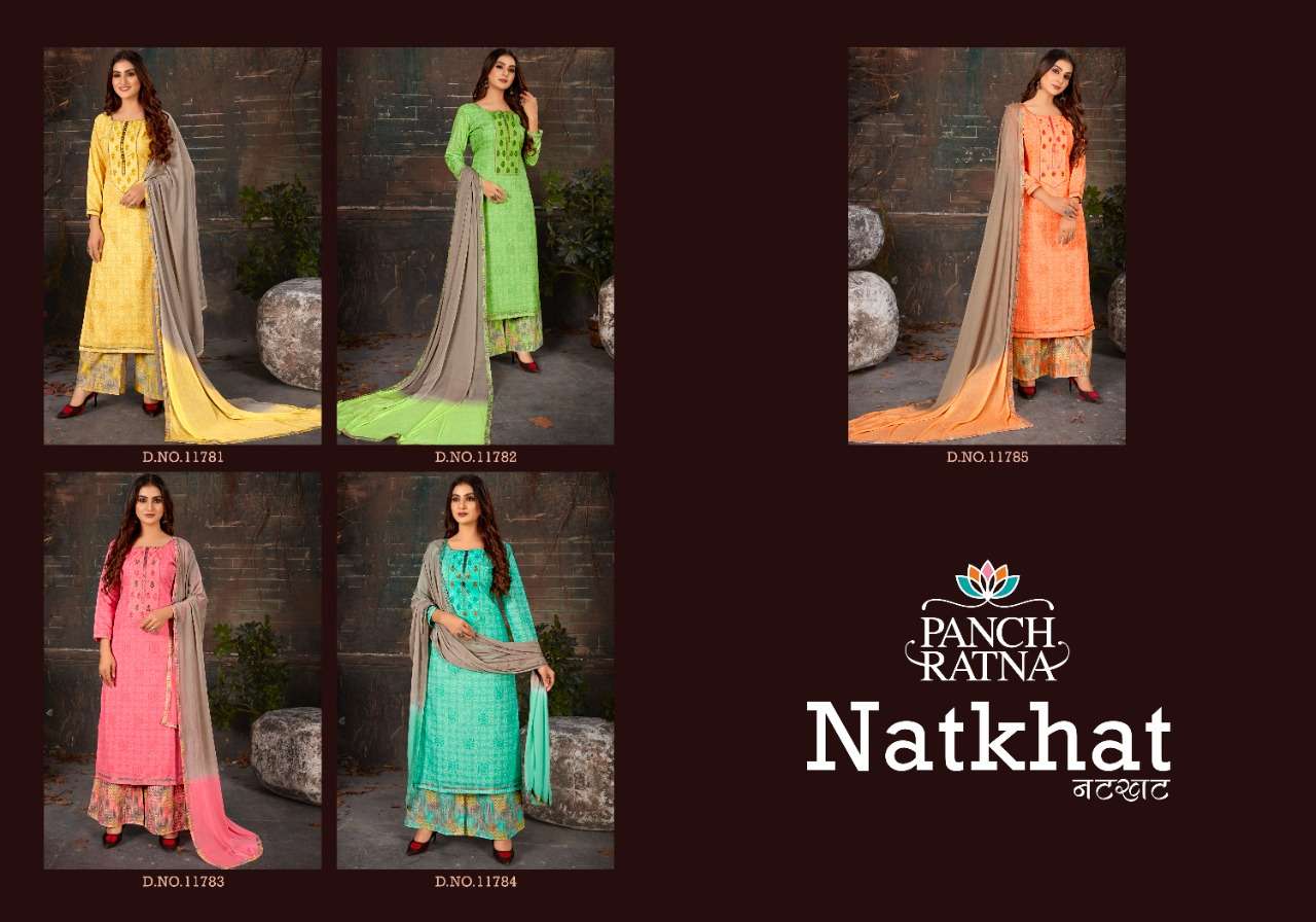 panch ratna natkhat 11781-11785 series fancy designer salwar suits new collection