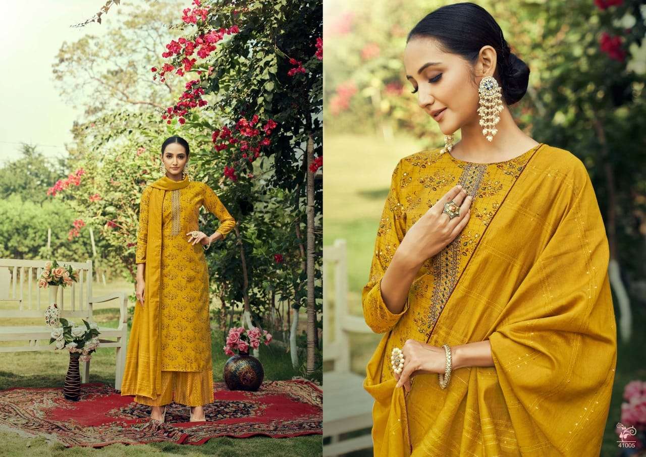 r k gold riwayat designer dress material collection wholesale price surat