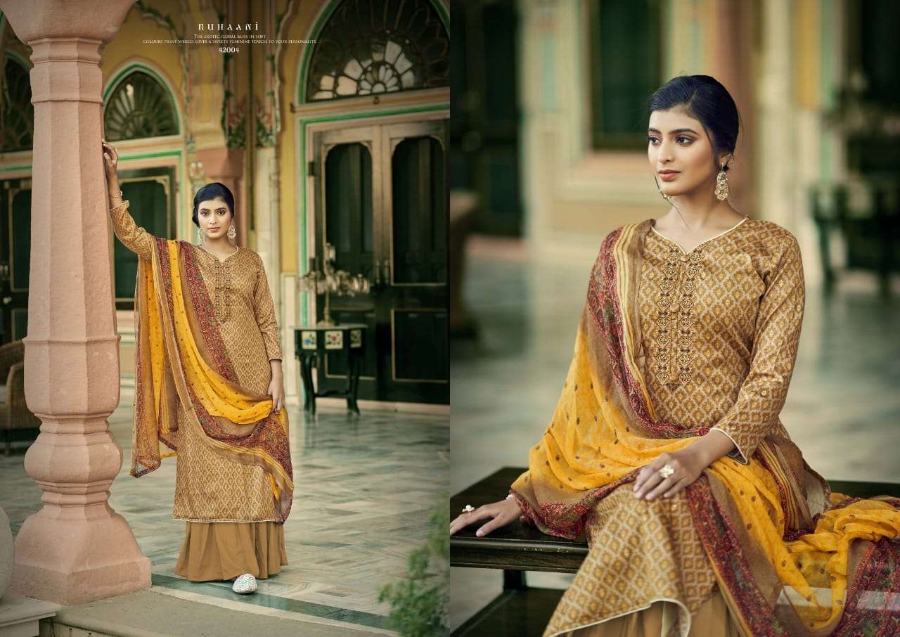 r k gold ruhaani fancy designer salwar kameez catalogue surat