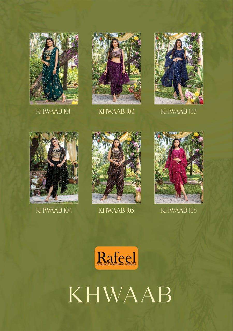 rafel khwaab party wear weeding collection wholesale price