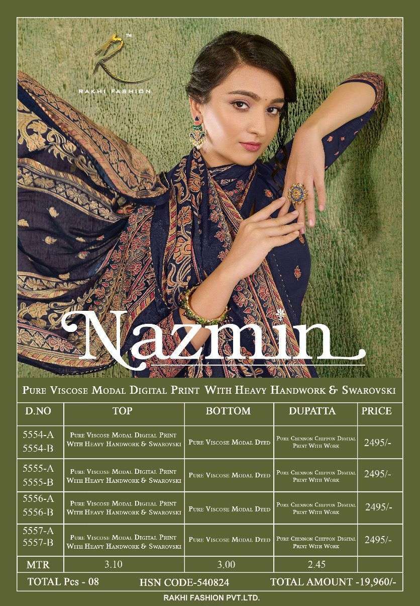 rakhi fashion nazmin fancy designer salwar kameez wholesale market india