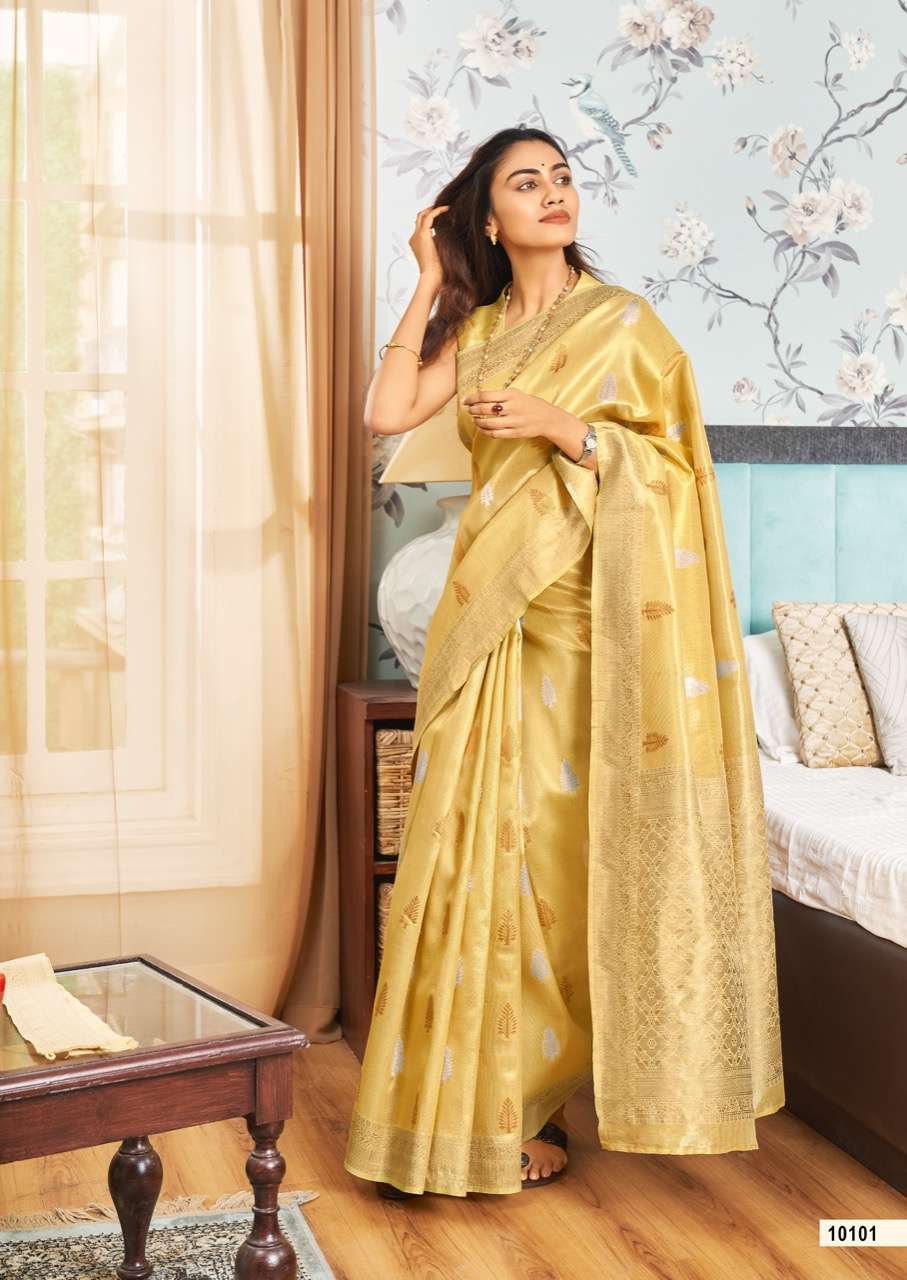 revanata creation misri kora silk designer sarees collection surat