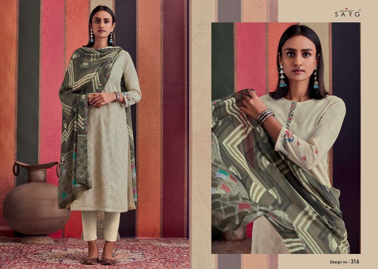 sarg dotted beauty designer cambric suits collection wholesale price