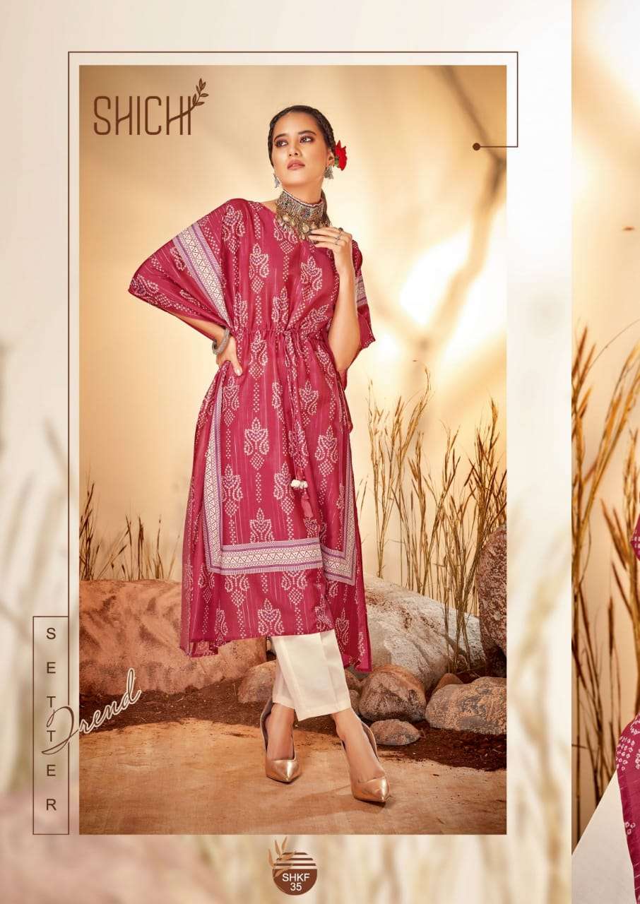 shichi kaya fancy designer kurti catalogue collection 2022