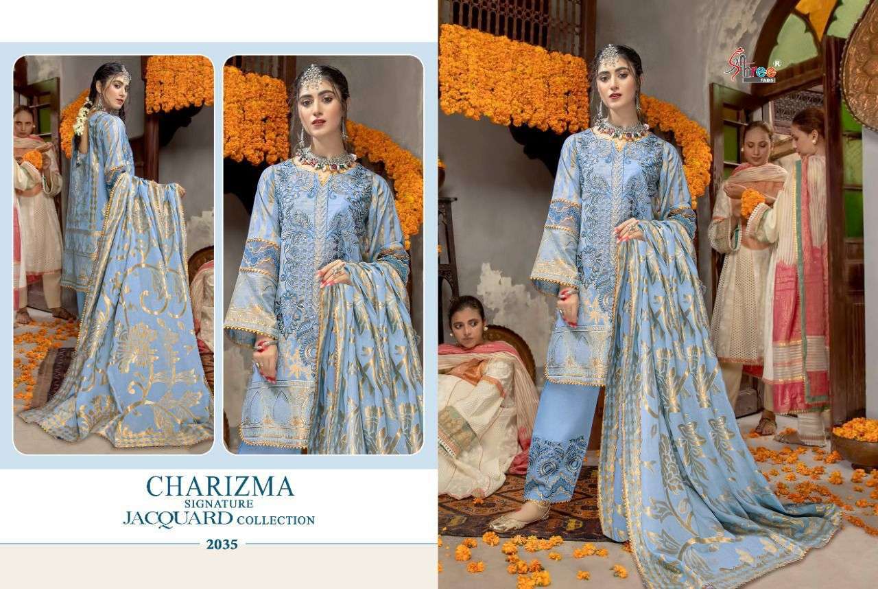  shree fab charizma signature jacquard collection pakisatni salwar kameez manufacturer surat