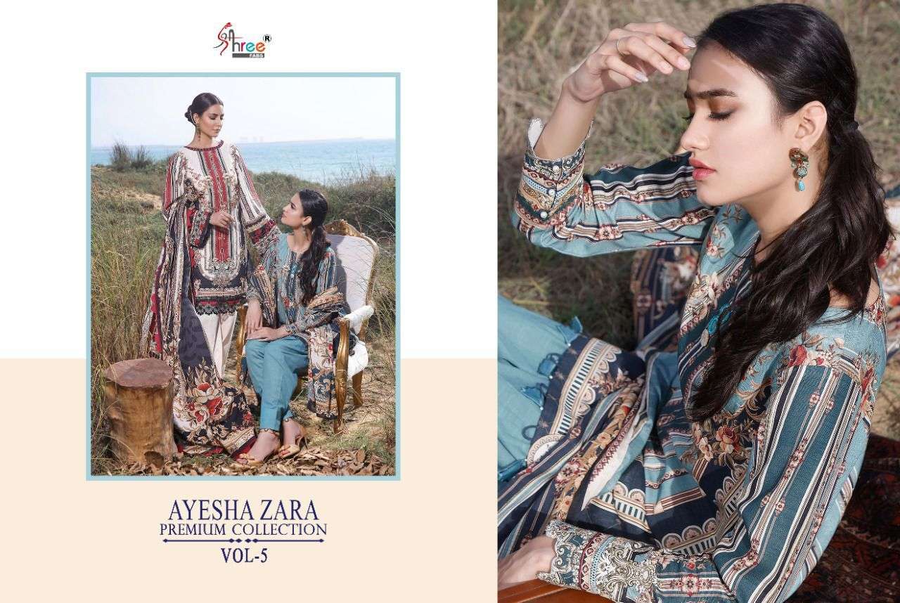 shree fabs ayesha zara premium collection vol 5 latest salwar kameez catalolgue surat