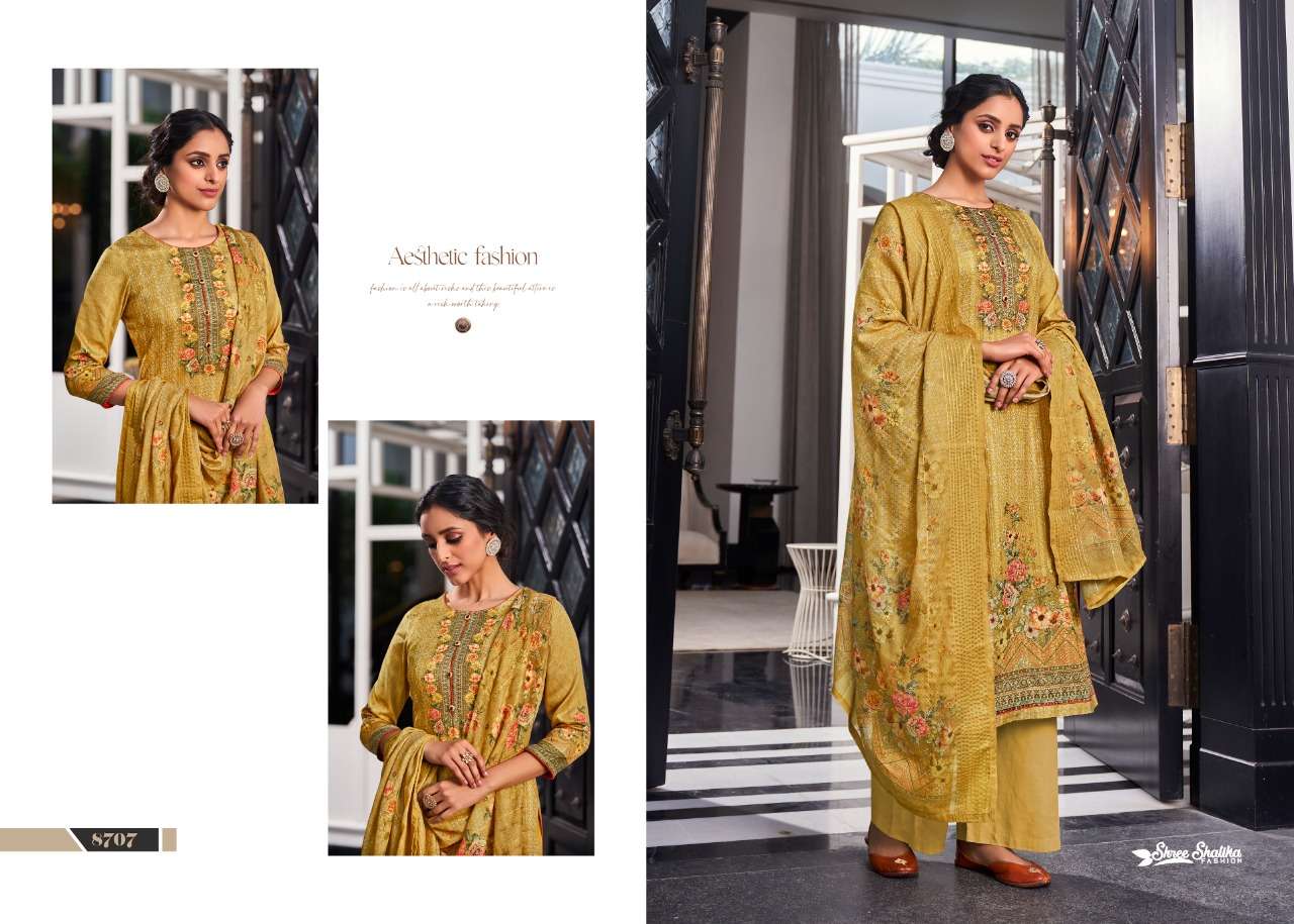 shree shalika fashion shalika vol 87 designer punjabi dress material collection surat