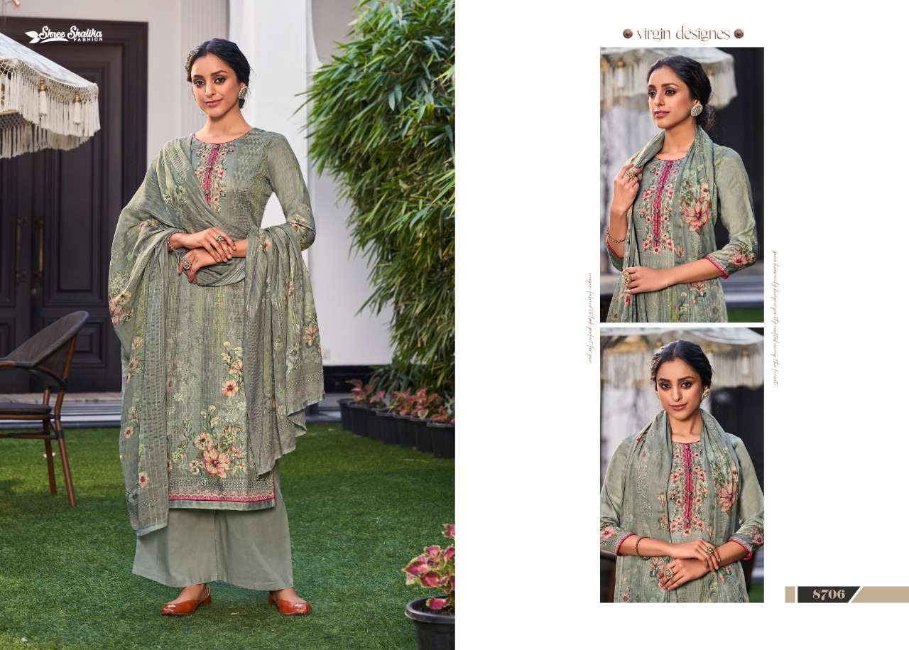 shree shalika fashion shalika vol 87 designer punjabi dress material collection surat