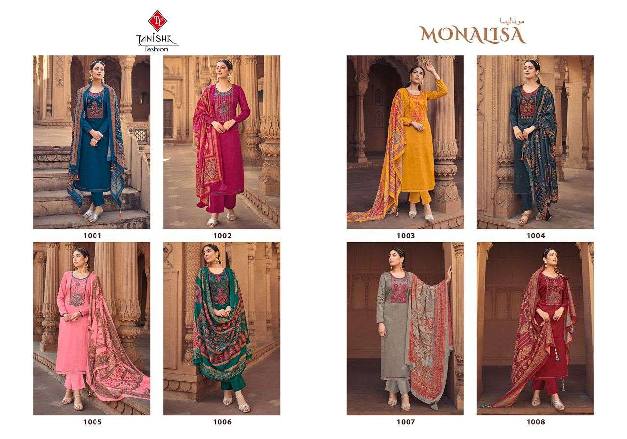 tanishk fashion monalisa 1001-1008 series indian salwar kameez wholesale price surat