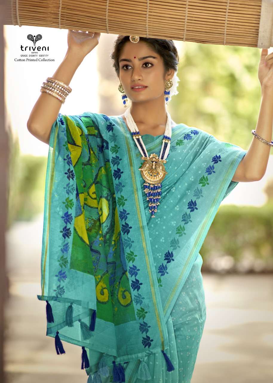 triveni lucifer stylish designer saree catalogue wholesale price