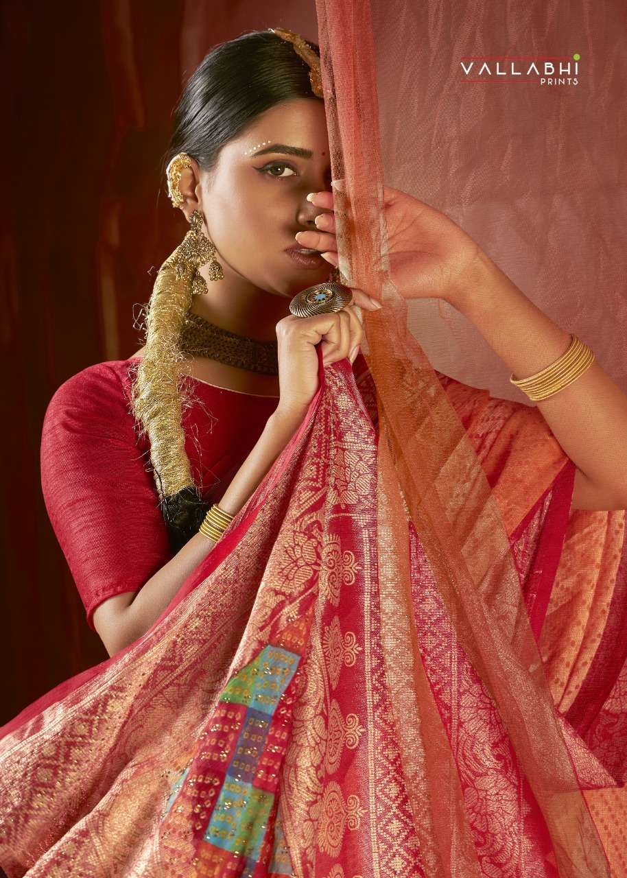 vallabhi prints aayu catalog brasso printed designer sarees collection surat
