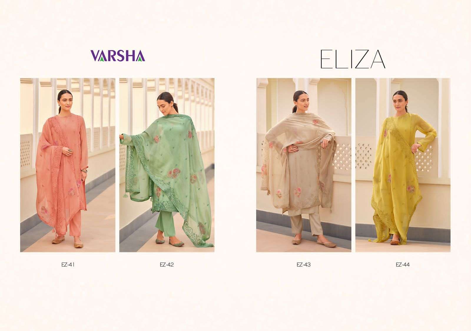 varsha fashion eliza catalogue fancy salwar kameez catalogue surat