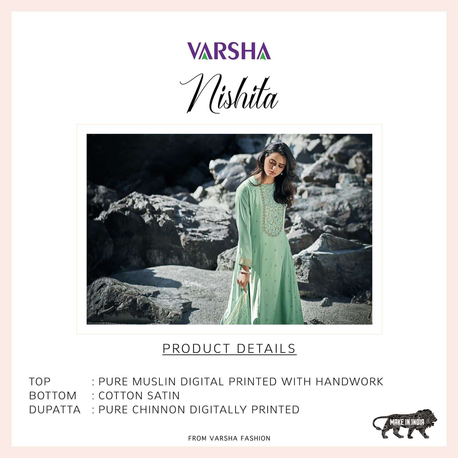  varsha nishita party wear designer salwar kameez online supplier surat