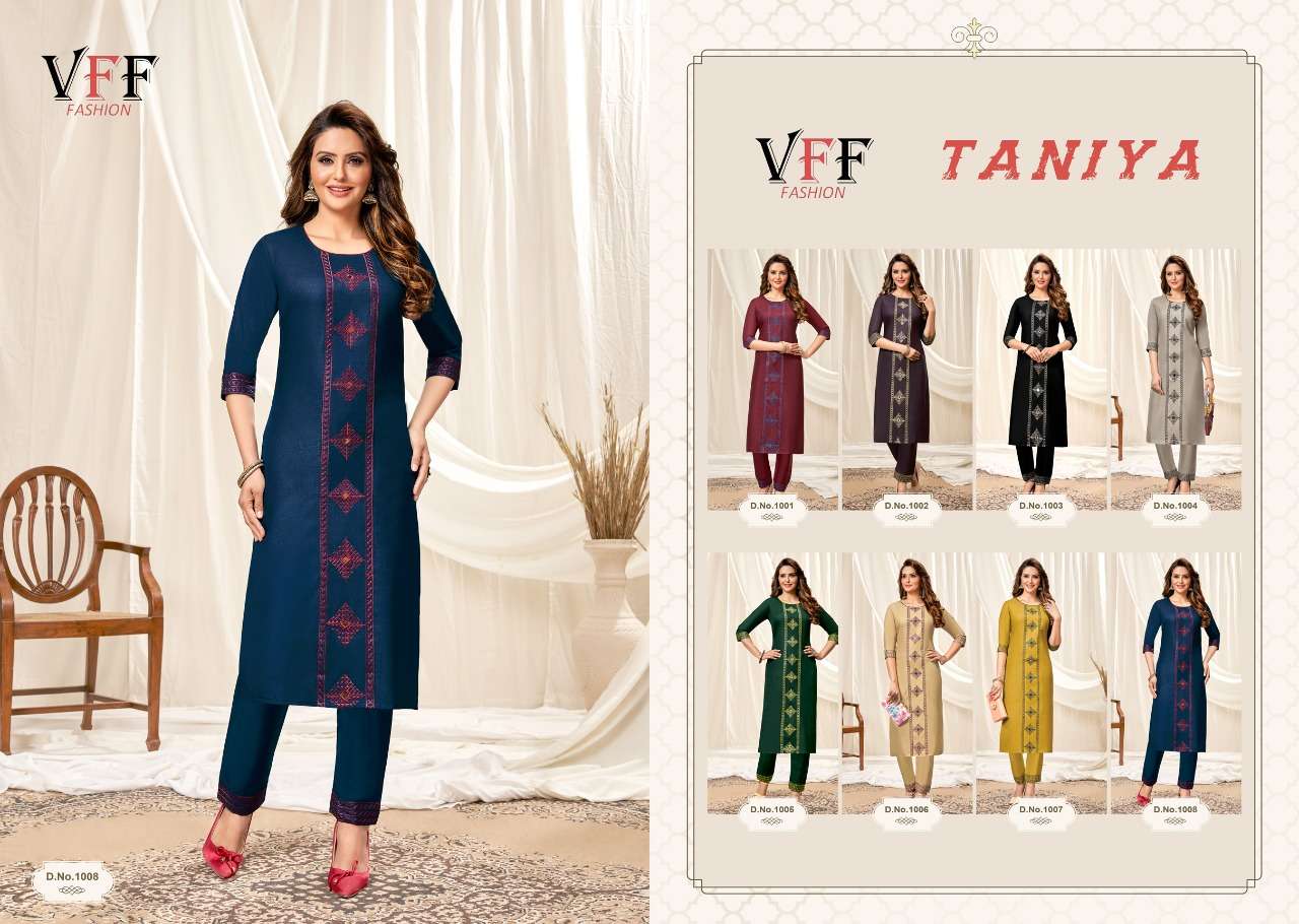 vff fashion taniya stylish designer kurti catalogue online supplier surat