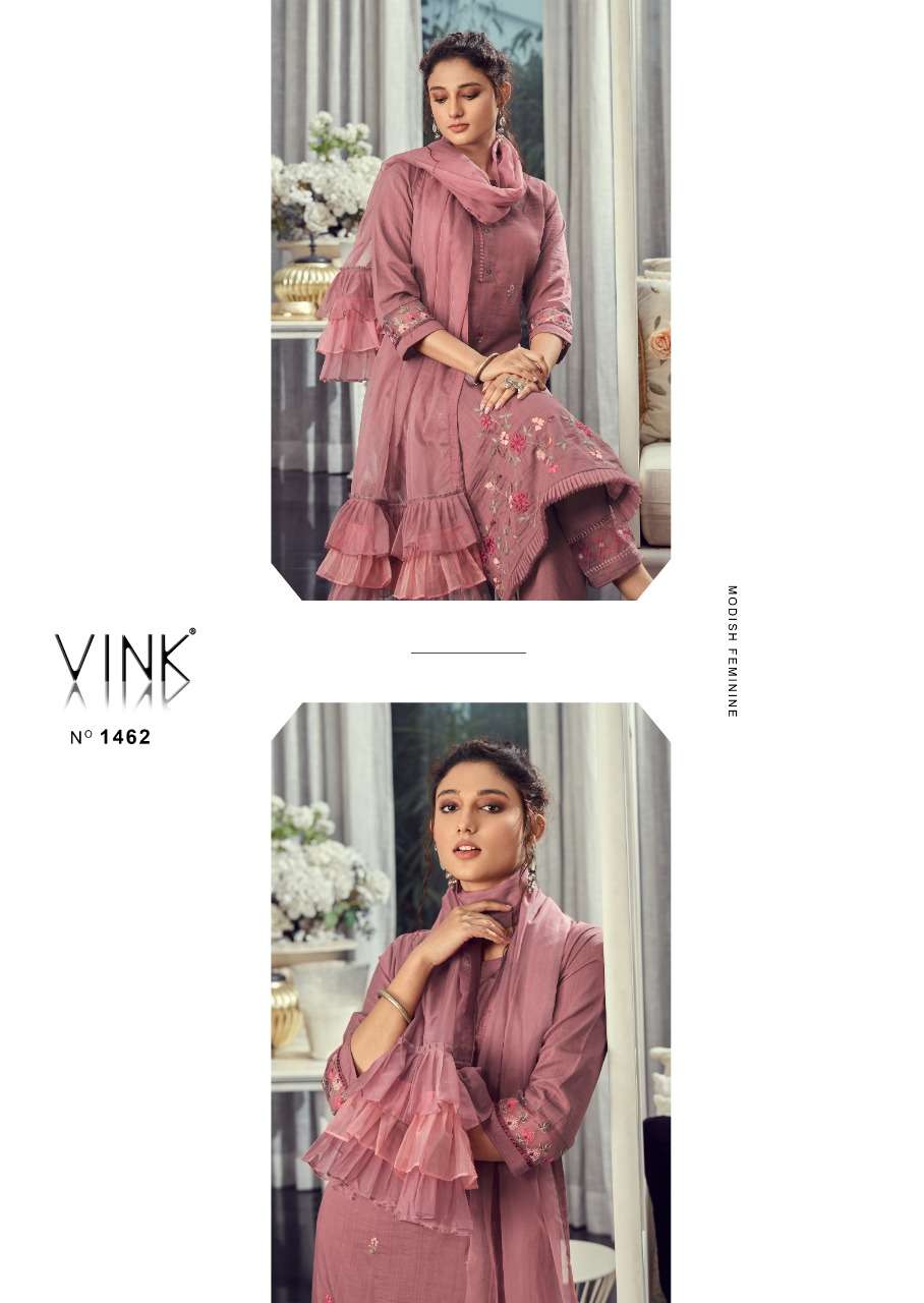 vink ruffles vol 3 1461-1466 series exlusive designer kurti catalogue collection 2022 