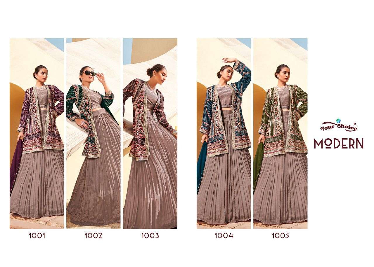 your choice modern 1001-1005 series party wear designer suits wholesale price surat