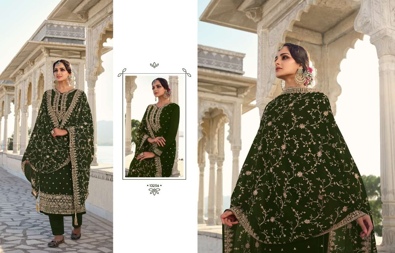 zisa khwaish 13251-13256 series party wear salwar suits online supplier surat 