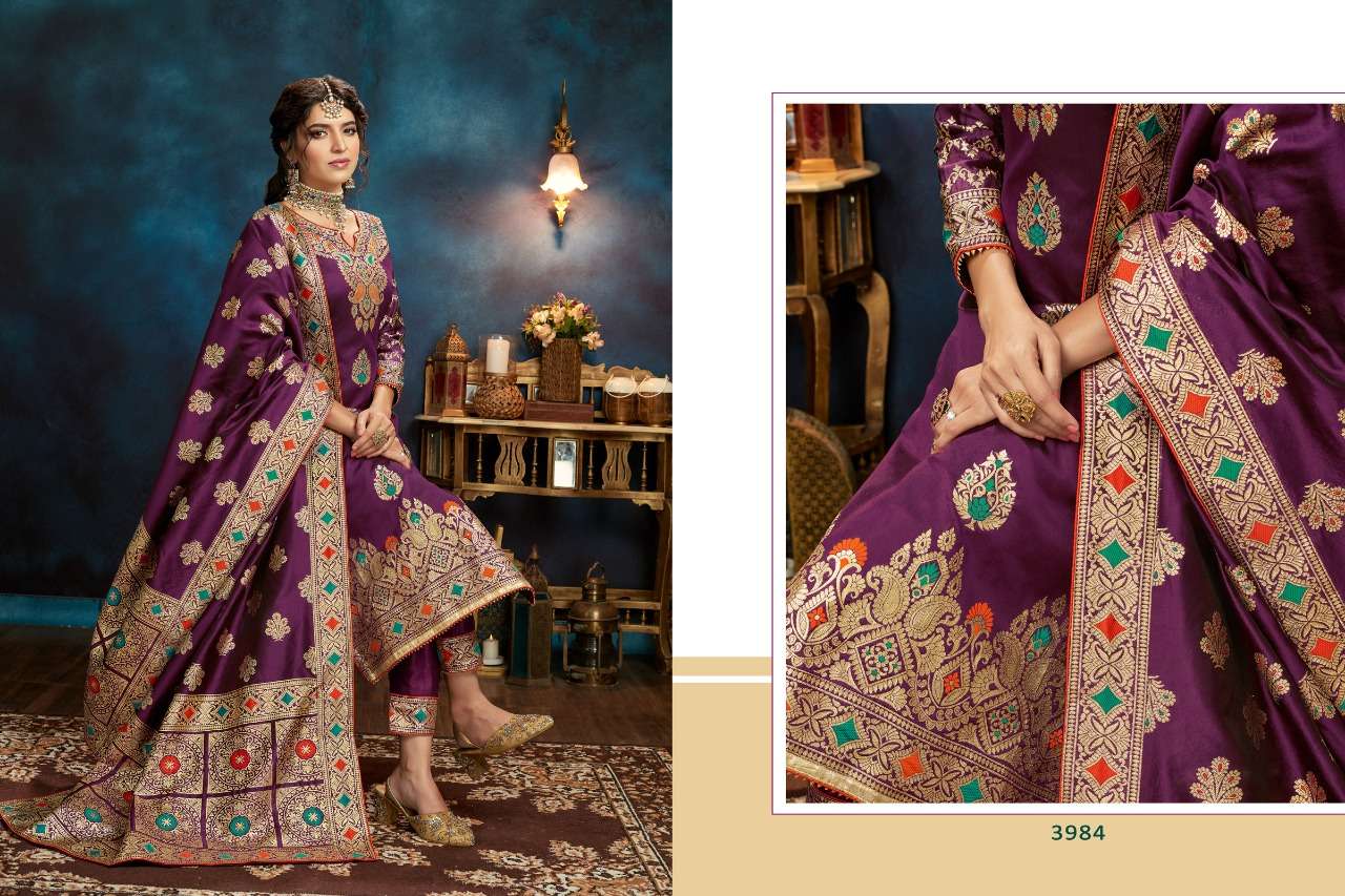 a m creation rajjo vol 13 3981-3985 series exclusive designer salwar suits wholesaler surat