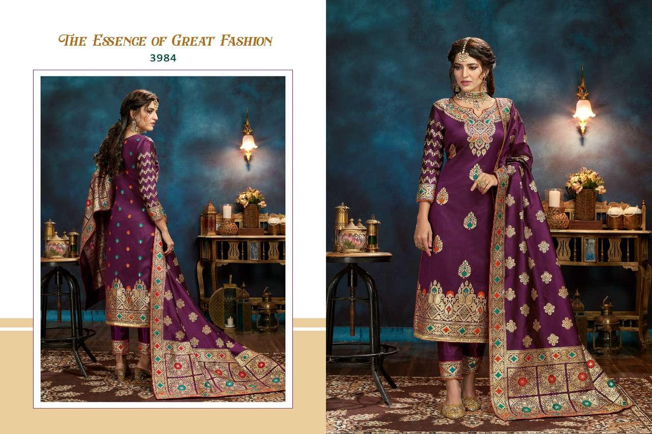 a m creation rajjo vol 13 3981-3985 series exclusive designer salwar suits wholesaler surat