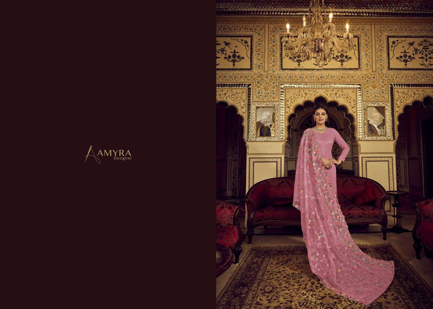 aamyra designer mariyab 201-204 series stylish designer salwar suits wholesaler surat 