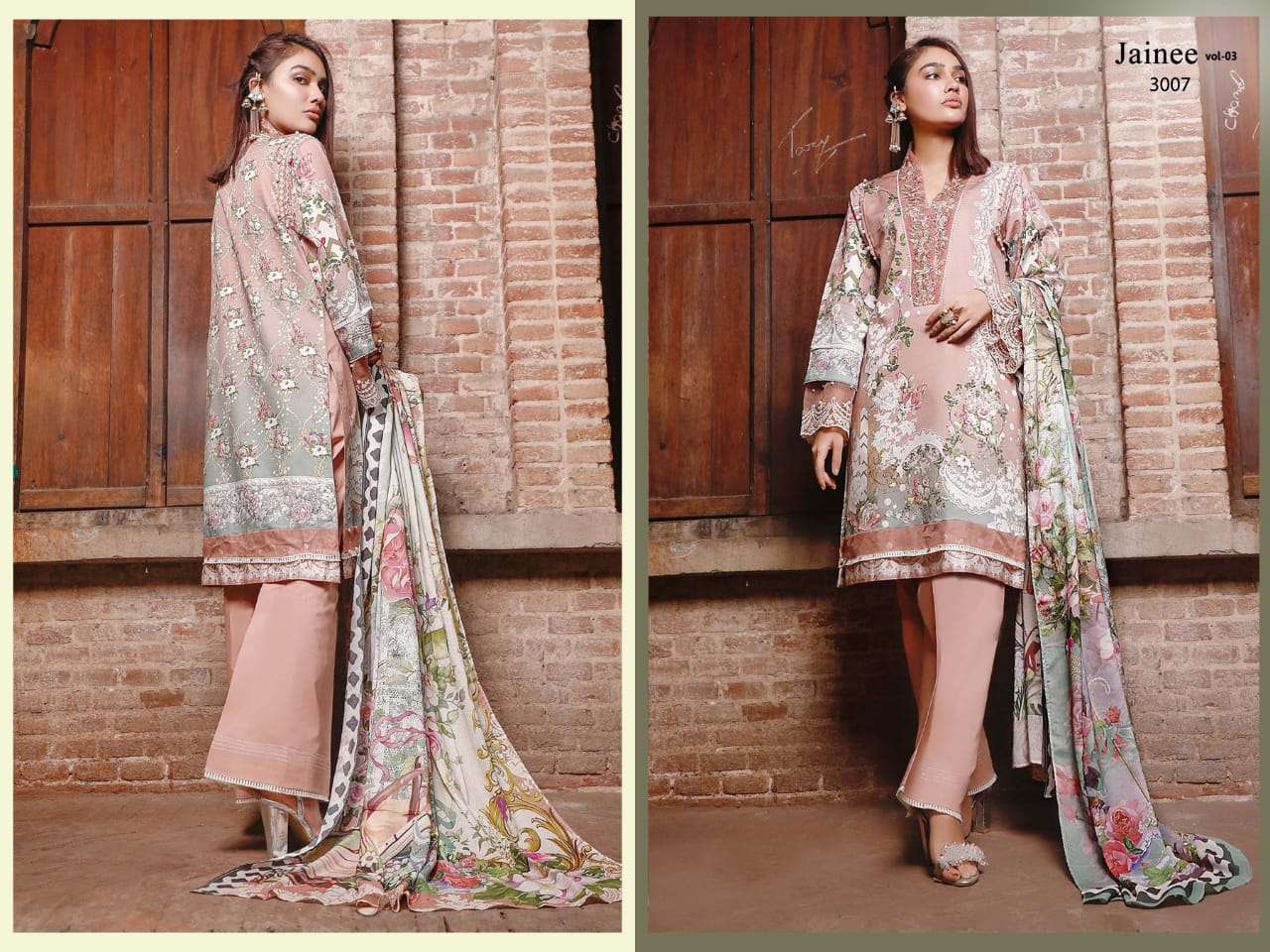 agha noor jainee vol 32 luxury lawn cotton salwar kameez collection surat