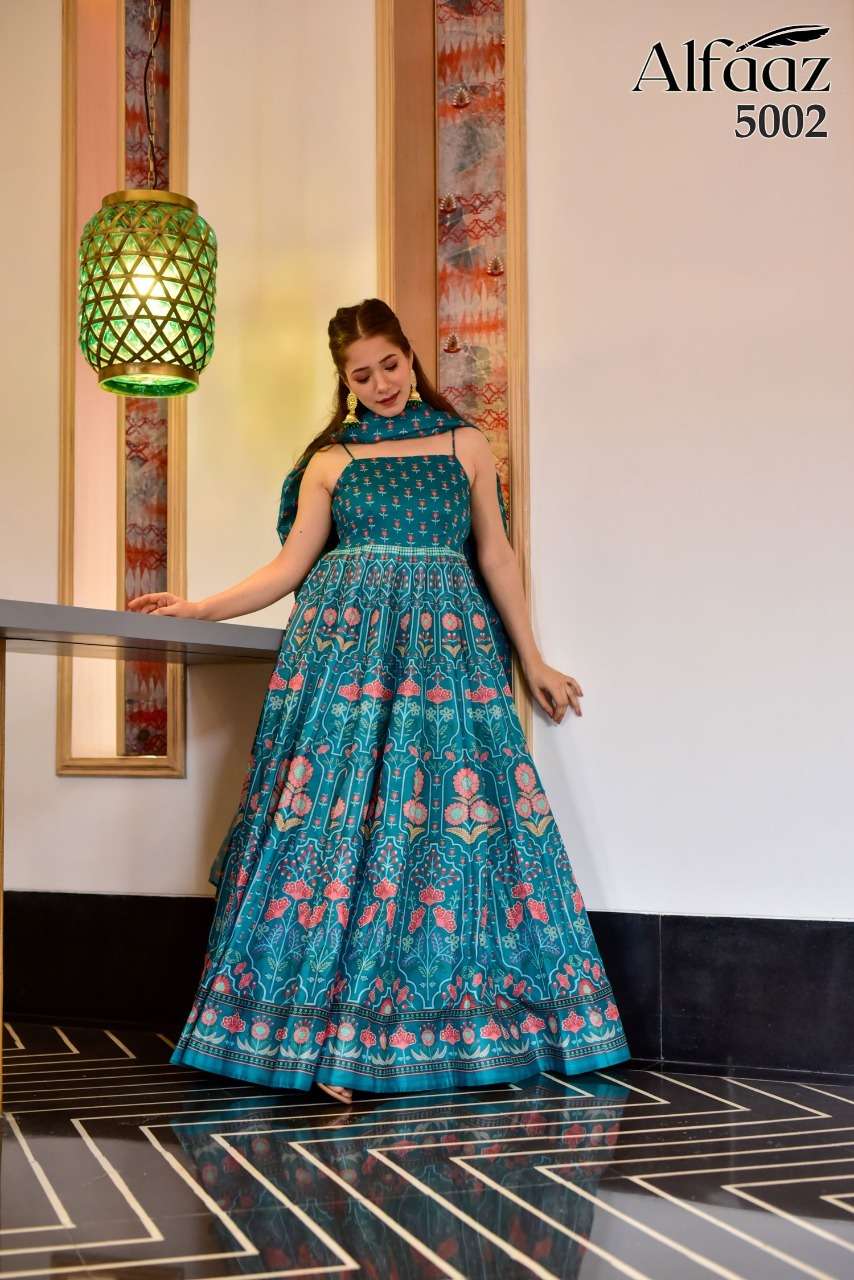 alfaaz alfaaz vol 5 5001-5004 series latest designer dress online supplier surat