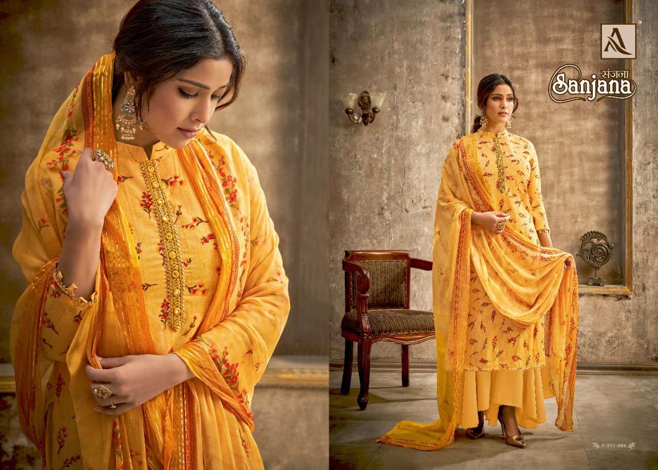 alok suits sanjana indian designer salwar kameez online supplier surat