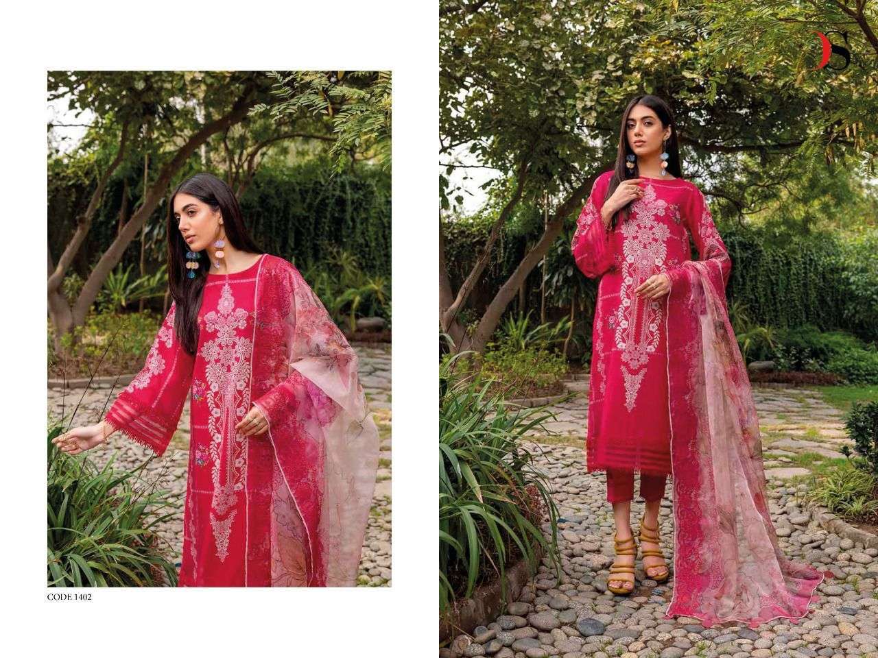 deepsy suits aniq vol 22 1401-1408 series cotton pakistani suits wholesaler surat 