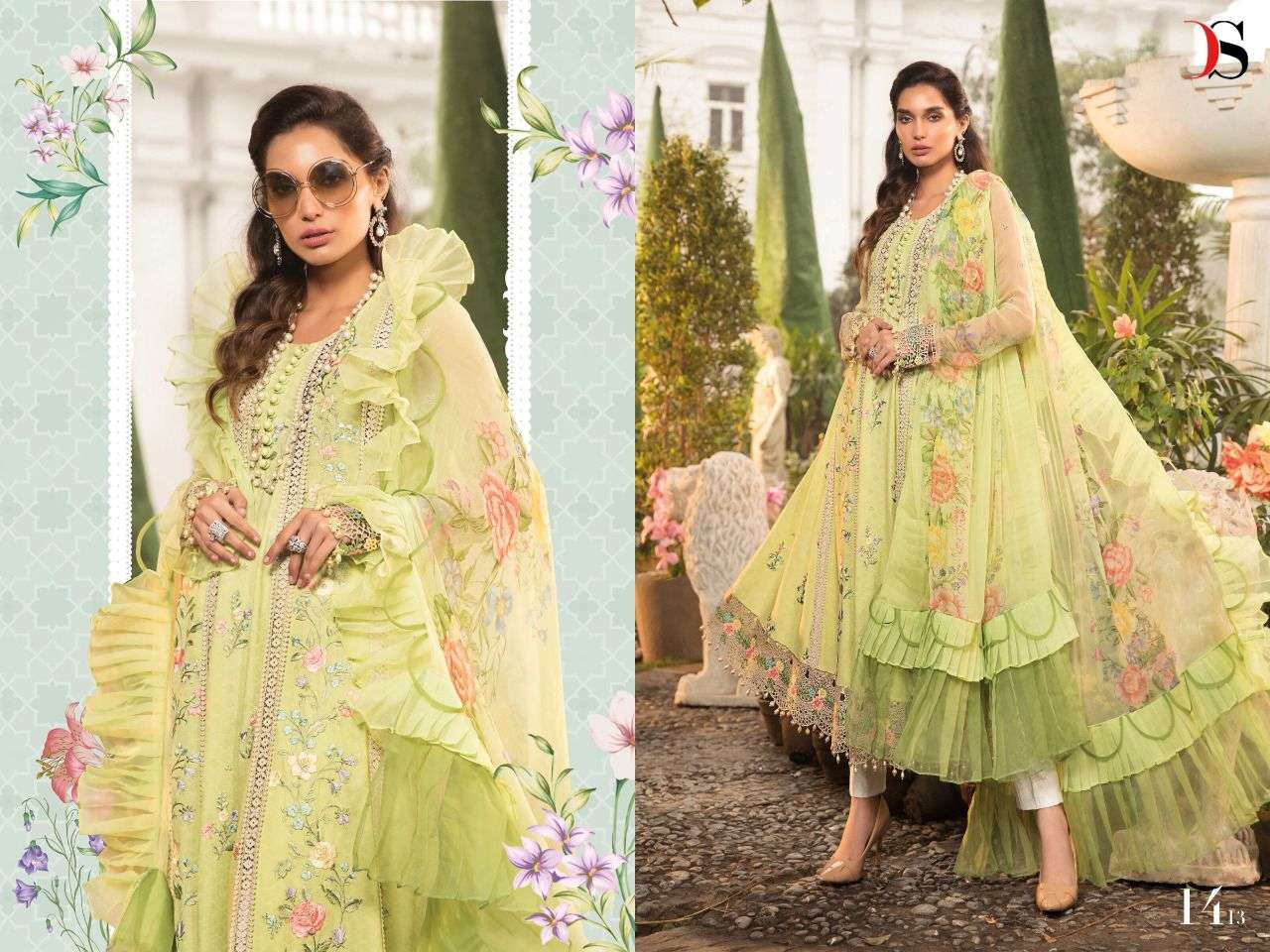 deepsy suits mariab lawn vol 22 cotton pakistani designer salwar kameez wholesaler india