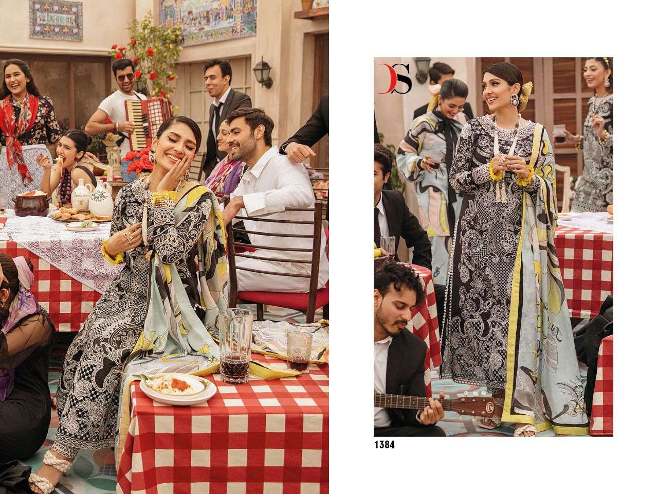 deepsy suits mushq 1381-1386 series pakistani designer salwar kameez online supplier india