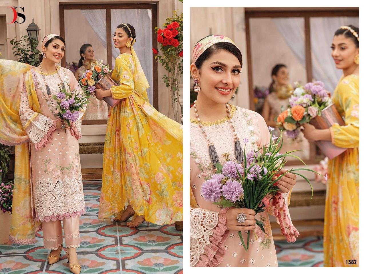 deepsy suits mushq 1381-1386 series pakistani designer salwar kameez online supplier india