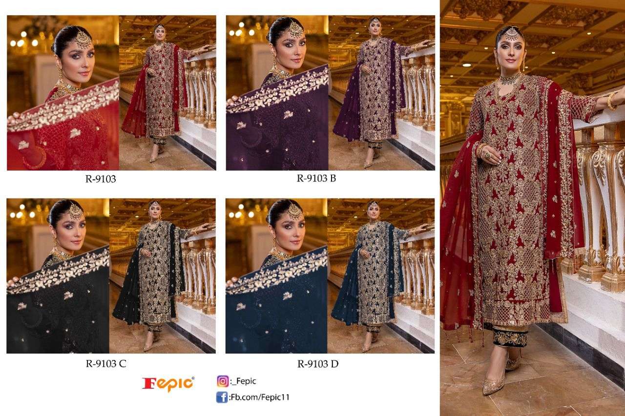 fepic 9103 series exclusive designer pakistani suits manufacturer india 