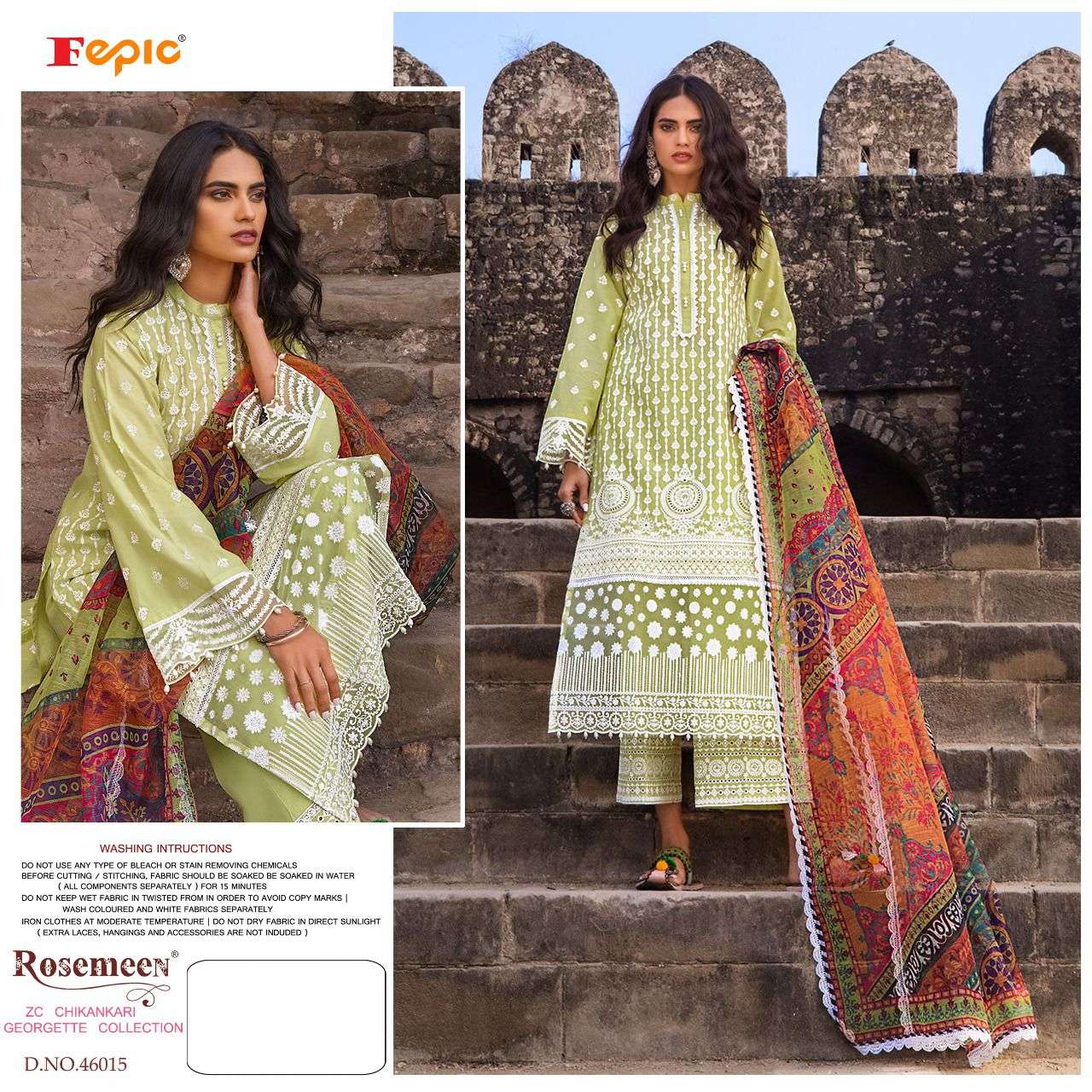  fepic zc chikankari georgette collection stylish designer salwar suits wholesaler surat 