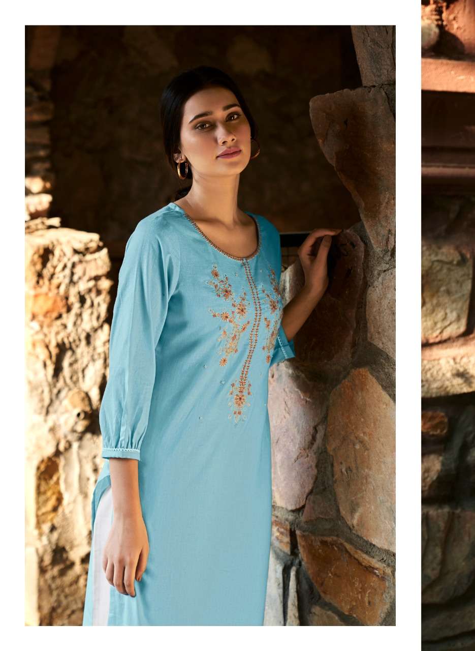 four buttons colors vol 13 trendy designer kurti catalogue online collection 