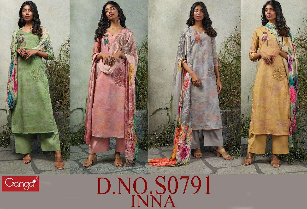 ganga inna 791 series indian designer salwar kameez online wholesale market surat