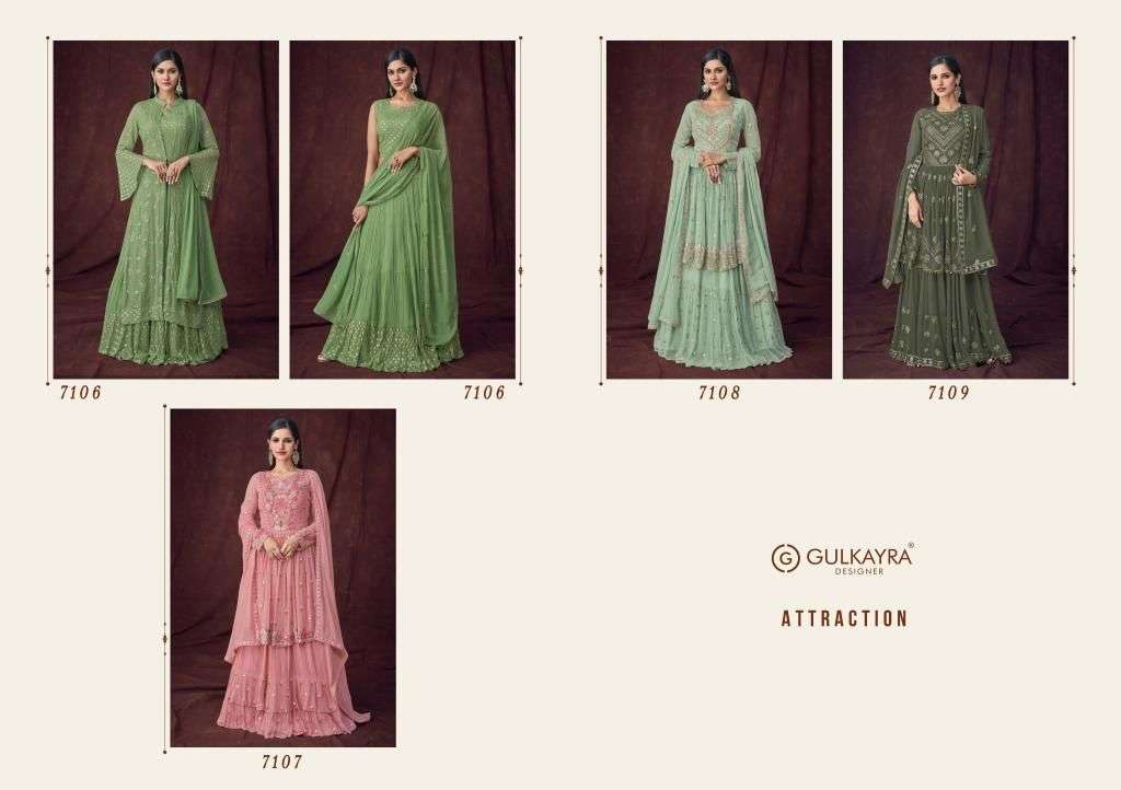 gulkarya designer attraction real georgette fancy salwar kameez collection surat