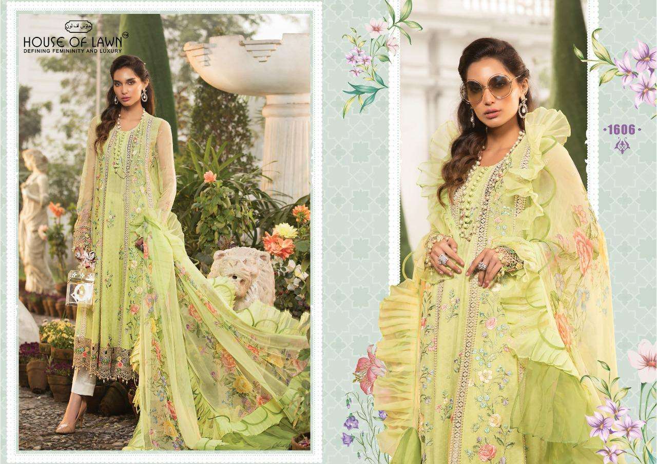house of lawn mariab lawn chiffon dupatta pakistani designer salwar suits manufacturer surat