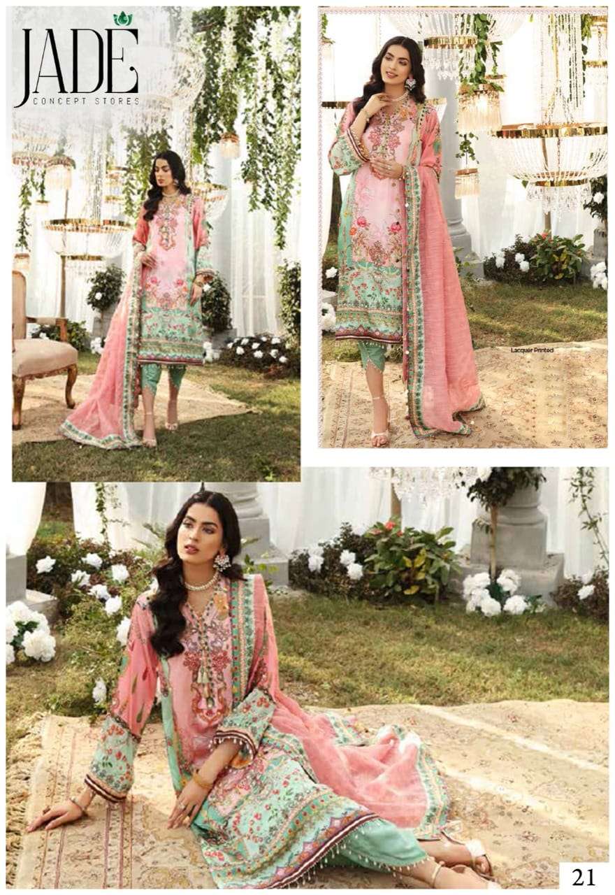 jade firdous urbane luxury lawn collection vol 3 pakistani suits manufacturer surat