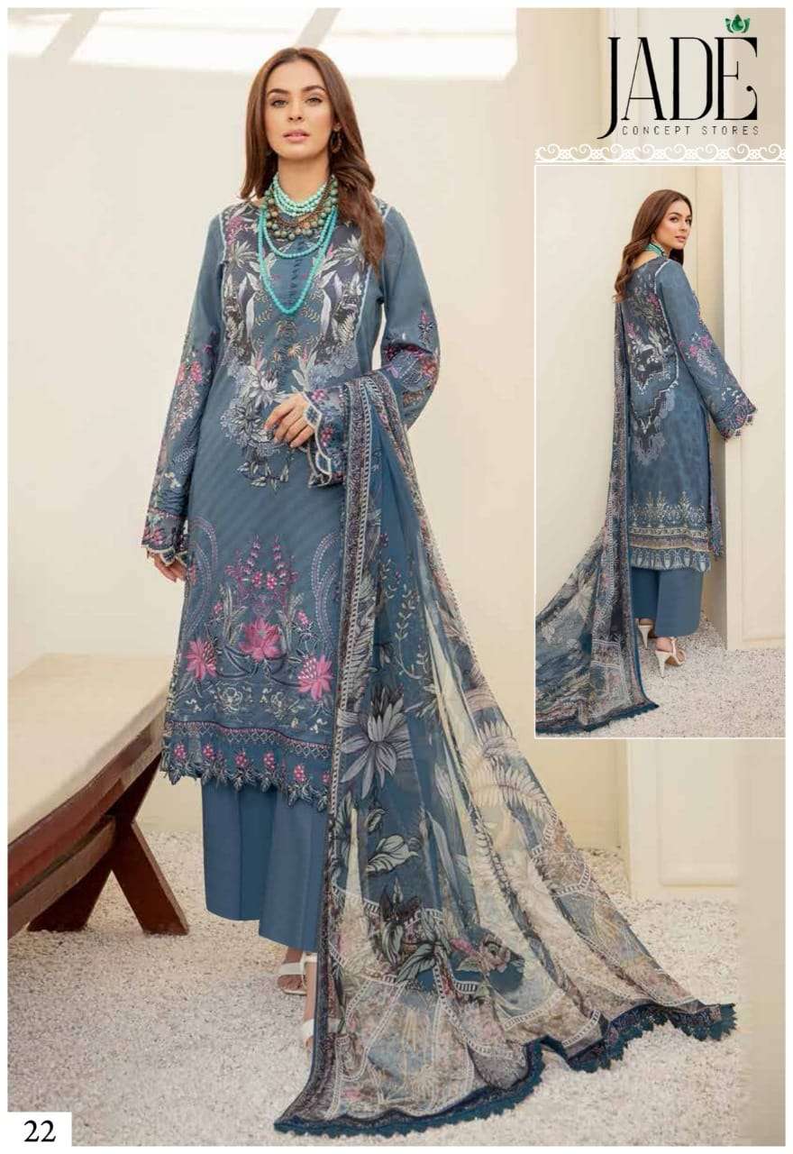jade firdous urbane luxury lawn collection vol 3 pakistani suits manufacturer surat