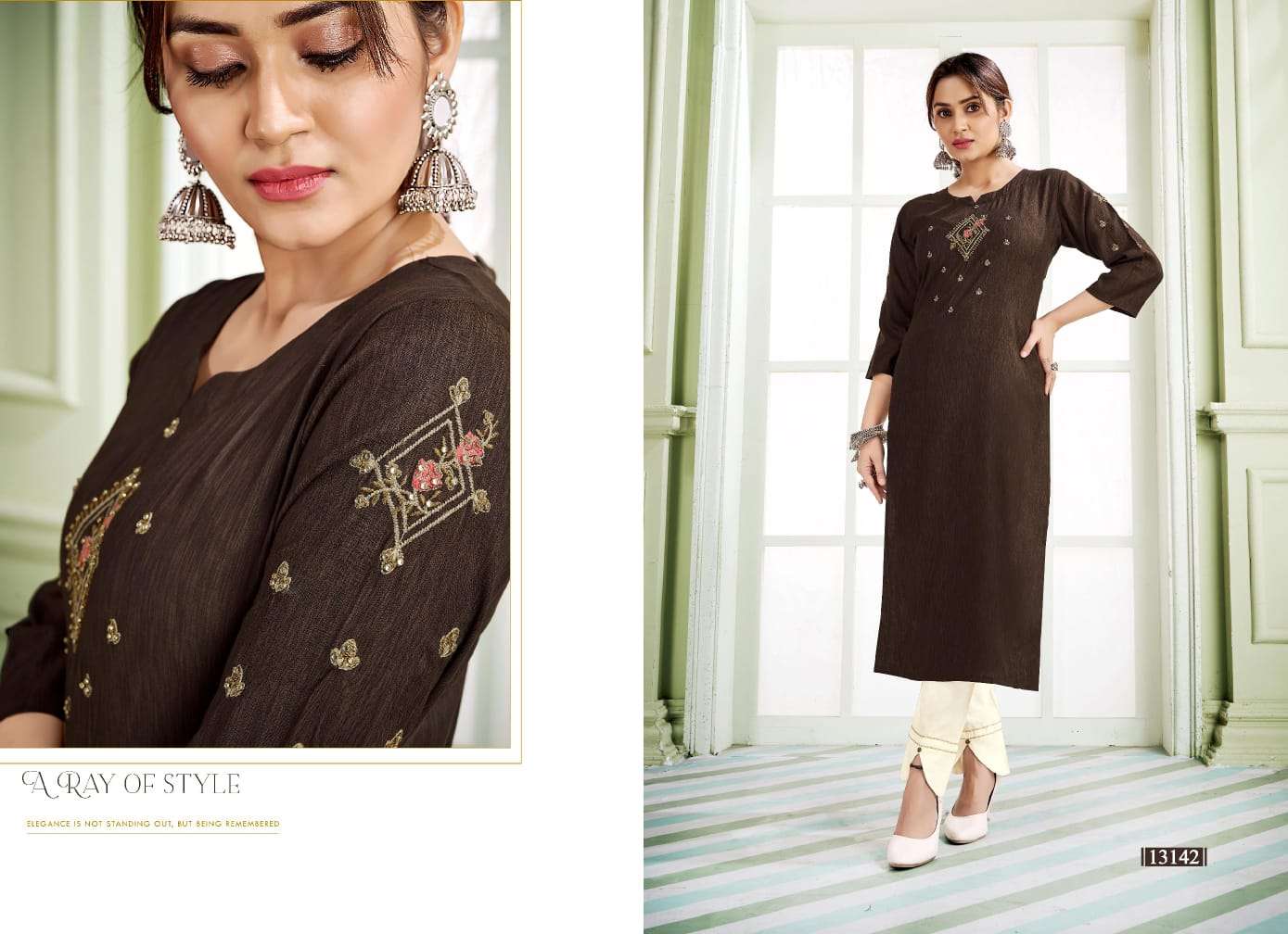 kalaroop janjar fancy designer only kurti catalogue collection 2022 