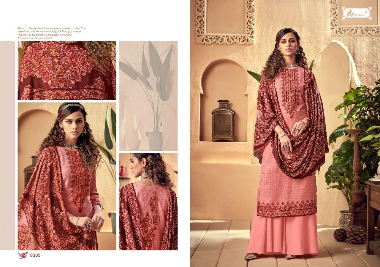 kesar pushpa 8301-8306 series stylish designer salwar kameez wholesaler 