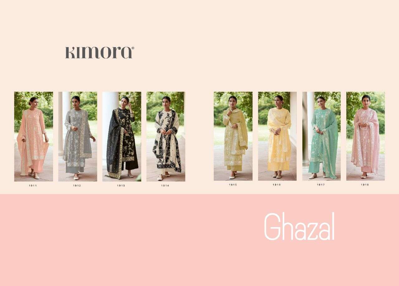kimora ghazal 1911-1918 series exclusive designer salwar suits manufacturer surat